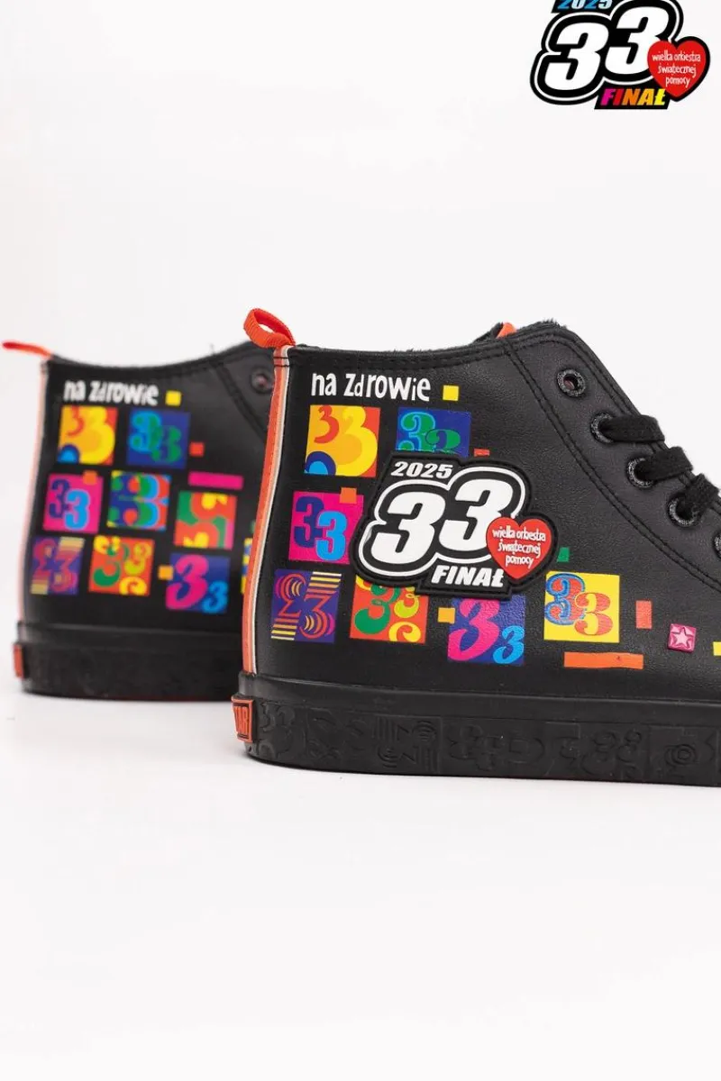 Outlet Oficjalne trampki męskie BIG STAR x WOŚP RR174651 Męskie Trampki Męskie Big Star|Trampki Wysokie