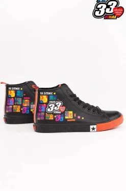 Outlet Oficjalne trampki męskie BIG STAR x WOŚP RR174651 Męskie Trampki Męskie Big Star|Trampki Wysokie