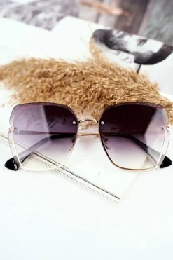 Sale PRIUS Okulary Przeciwsłoneczne Czarne PRE-34 Złote Gradient