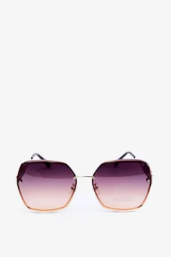 Best Okulary Przeciwsłoneczne Damskie Z Cieniowanymi Szkiełkami UV400 Brązowe Okulary