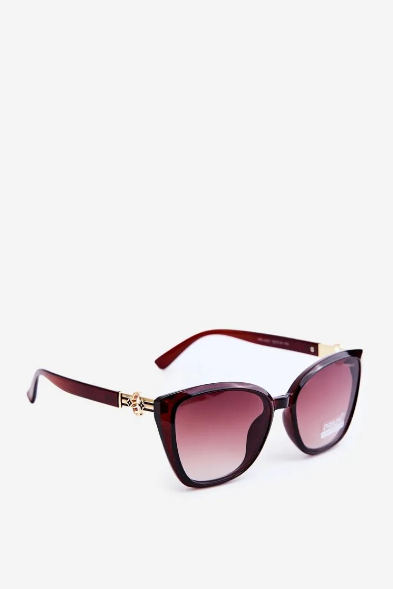 Best Boto Okulary Przeciwsłoneczne Damskie UV400 Ciemnobrązowe