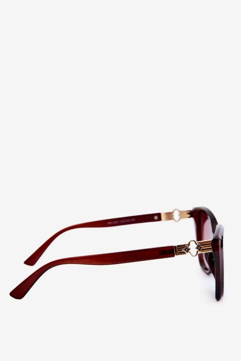 Best Boto Okulary Przeciwsłoneczne Damskie UV400 Ciemnobrązowe