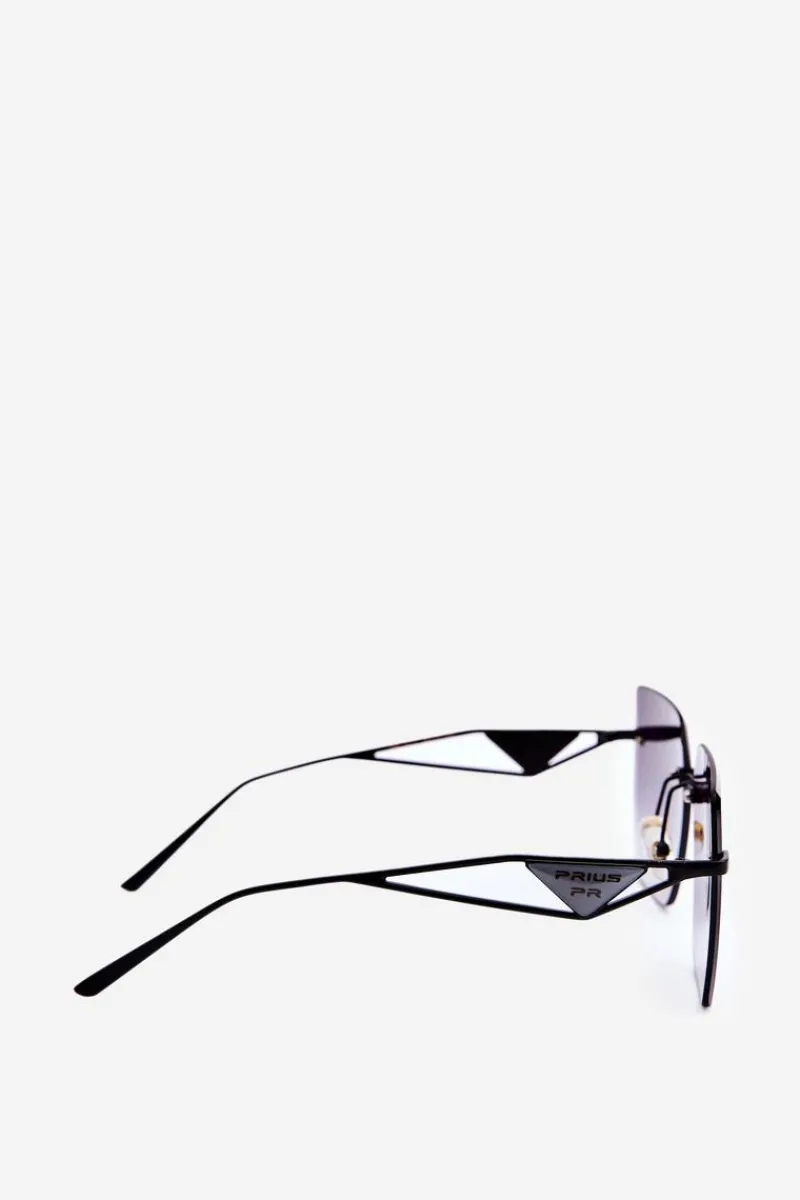 Discount PRIUS Okulary Przeciwsłoneczne Damskie Z Cieniowanymi Szkiełkami Czarne