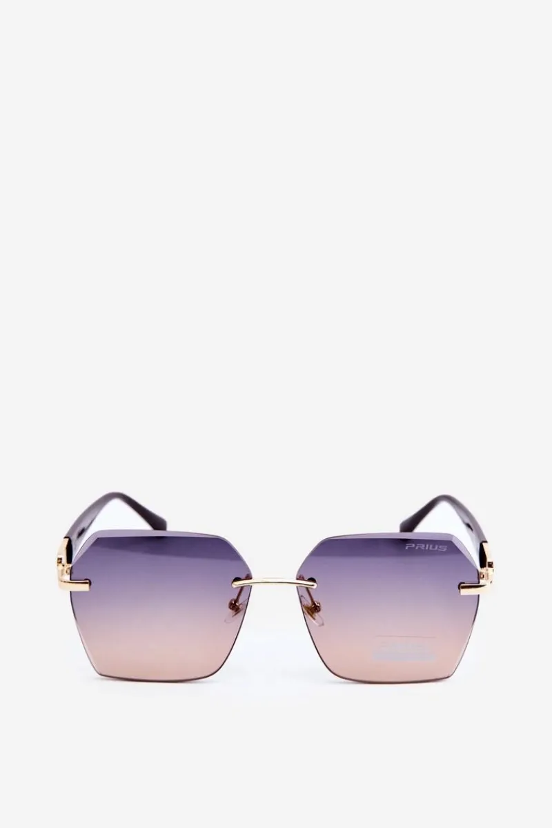 Hot Okulary Przeciwsłoneczne Damskie Z Filtrem UV Ciemnobrązowe Okulary