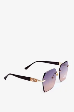 Hot Okulary Przeciwsłoneczne Damskie Z Filtrem UV Ciemnobrązowe Okulary