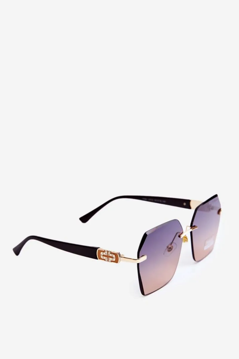 Hot Okulary Przeciwsłoneczne Damskie Z Filtrem UV Ciemnobrązowe Okulary