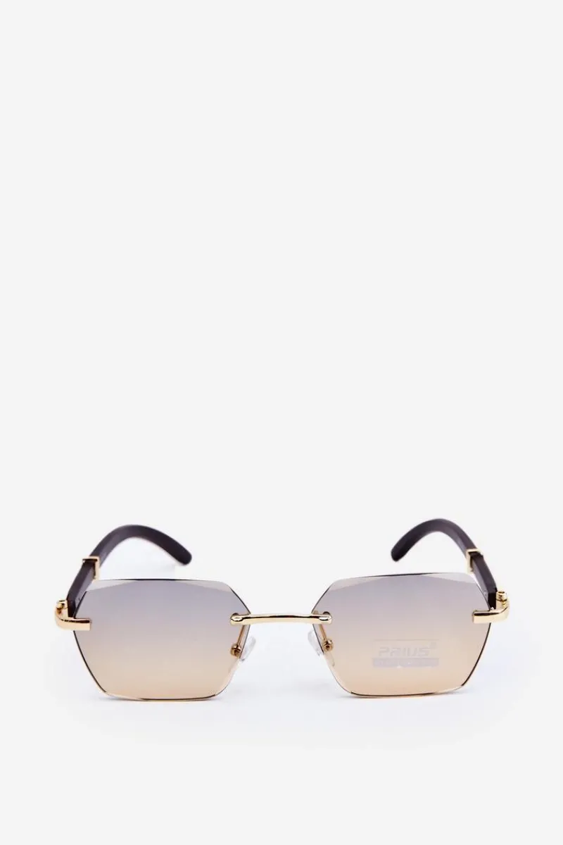 Clearance PRIUS Okulary Przeciwsłoneczne Damskie UV400 Czarno-Złote