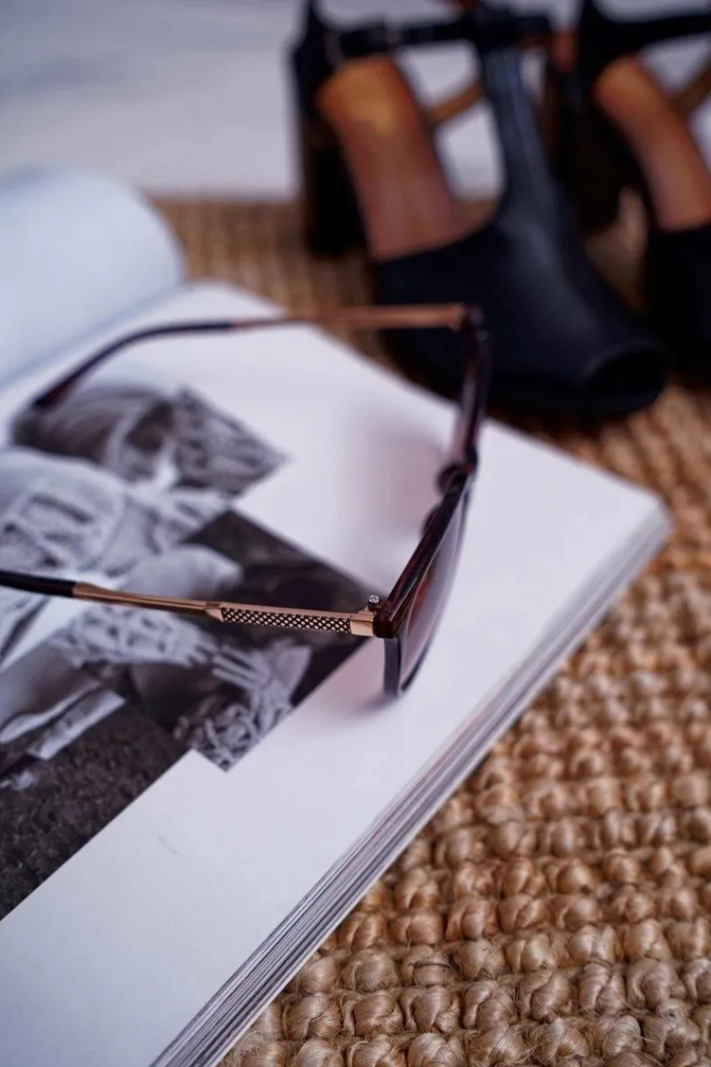 Hot Okulary Przeciwsłoneczne PR-V33 Brązowe Okulary