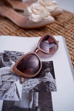 Sale Okulary Przeciwsłoneczne PR-V36 Beżowe Okulary