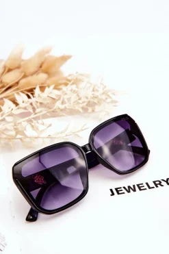 Outlet PRIUS Okulary Przeciwsłoneczne UV400 V222 Czarne