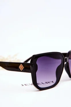 Outlet PRIUS Okulary Przeciwsłoneczne UV400 V222 Czarne