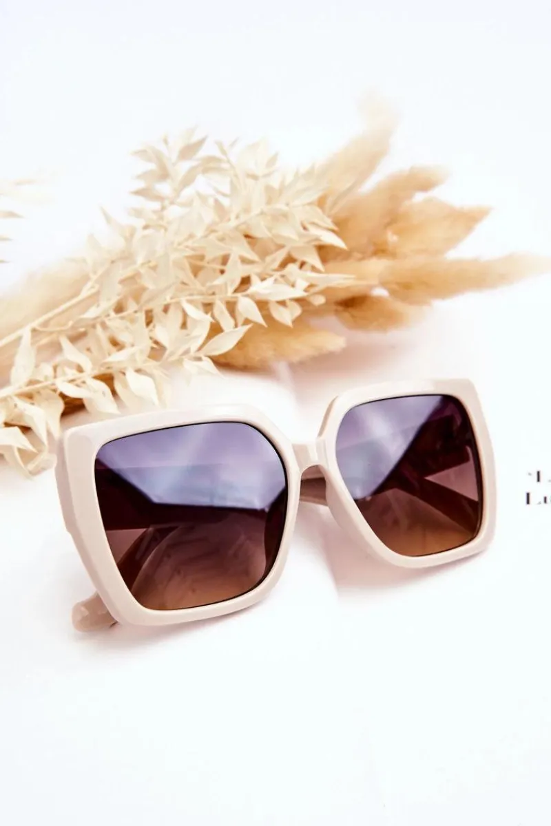 Sale Okulary Przeciwsłoneczne V130041X Beżowe Okulary