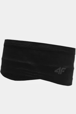 Okrycia Głowy>4F Opaska Na Głowę Do Biegania AW23ABANU049-20S Czarna