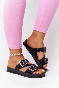 Hot ZAXY Pachnące Gumowe Klapki Eco Friendly HH285109 Czarne