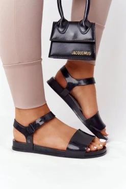 Sandały Gumowe|Sandały Płaskie>ZAXY Pachnące Gumowe Sandaly Eco Friendly HH285127 Czarne