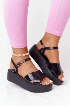 New ZAXY Pachnące Gumowe Sandaly Eco Friendly HH285132 Czarne