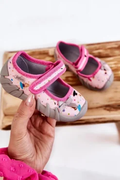 Dziewczęce|Balerinki Dziecięce>BEFADO Papcie Baleriny Baletnica 109P248 Różowe