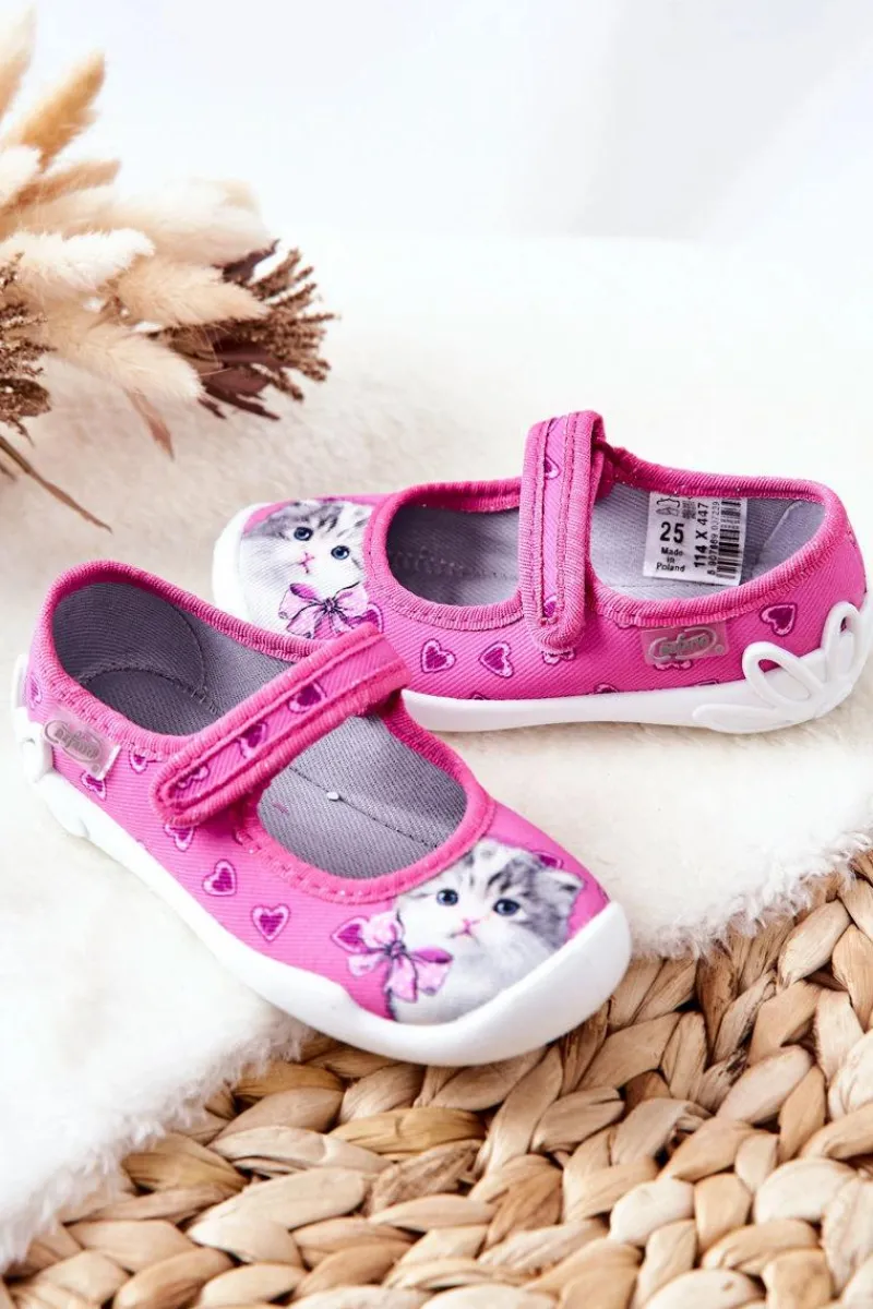 Sale Papcie Baleriny Kotek 114X447 Różowe Dzieci Dziewczęce|Back To School