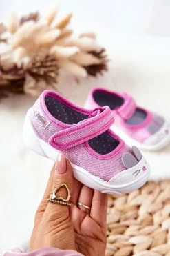 Dziewczęce|Balerinki Dziecięce>BEFADO Papcie Baleriny Królik 209P034 Różowe