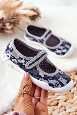 Clearance Papcie Baleriny Pingwinki 114X463 Czarne Dzieci Dziewczęce|Back To School