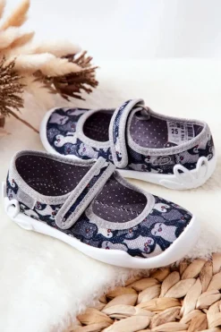 Clearance Papcie Baleriny Pingwinki 114X463 Czarne Dzieci Dziewczęce|Back To School