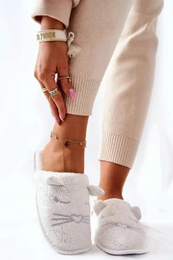 Online Evento Papcie Błyszczące Kotki Z Uszami Białe Kaisy Biały