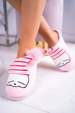 Outlet Boto Papcie damskie Domowe Jasno Różowe Mashimaro