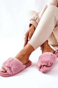 Best Boto Papcie Damskie Z Futerkiem Różowe Trusted