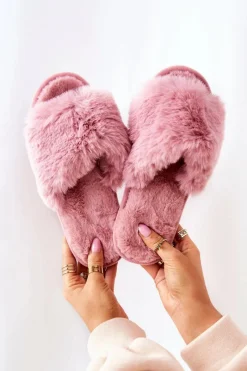 Best Boto Papcie Damskie Z Futerkiem Różowe Trusted