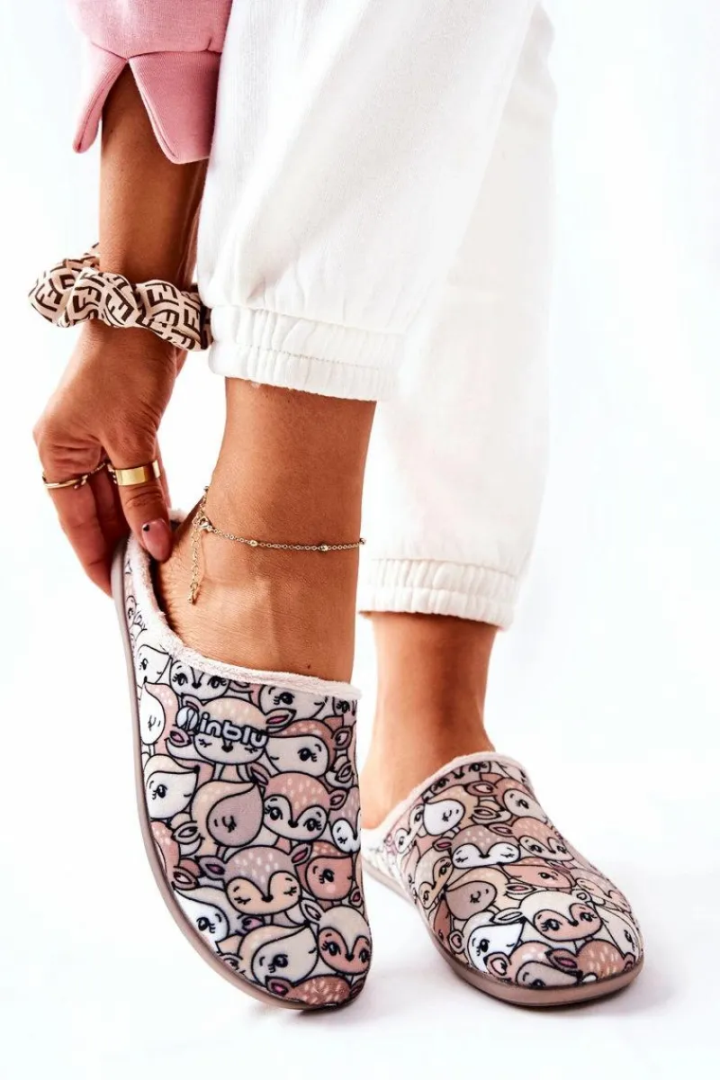 Discount BEFADO Papcie Klapki Sarenki 155D203 Beżowe