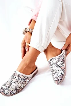 Discount BEFADO Papcie Klapki Sarenki 155D203 Beżowe