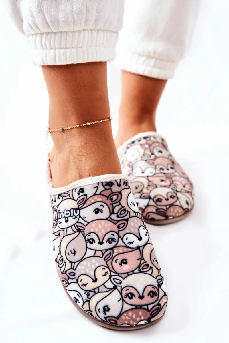 Discount BEFADO Papcie Klapki Sarenki 155D203 Beżowe