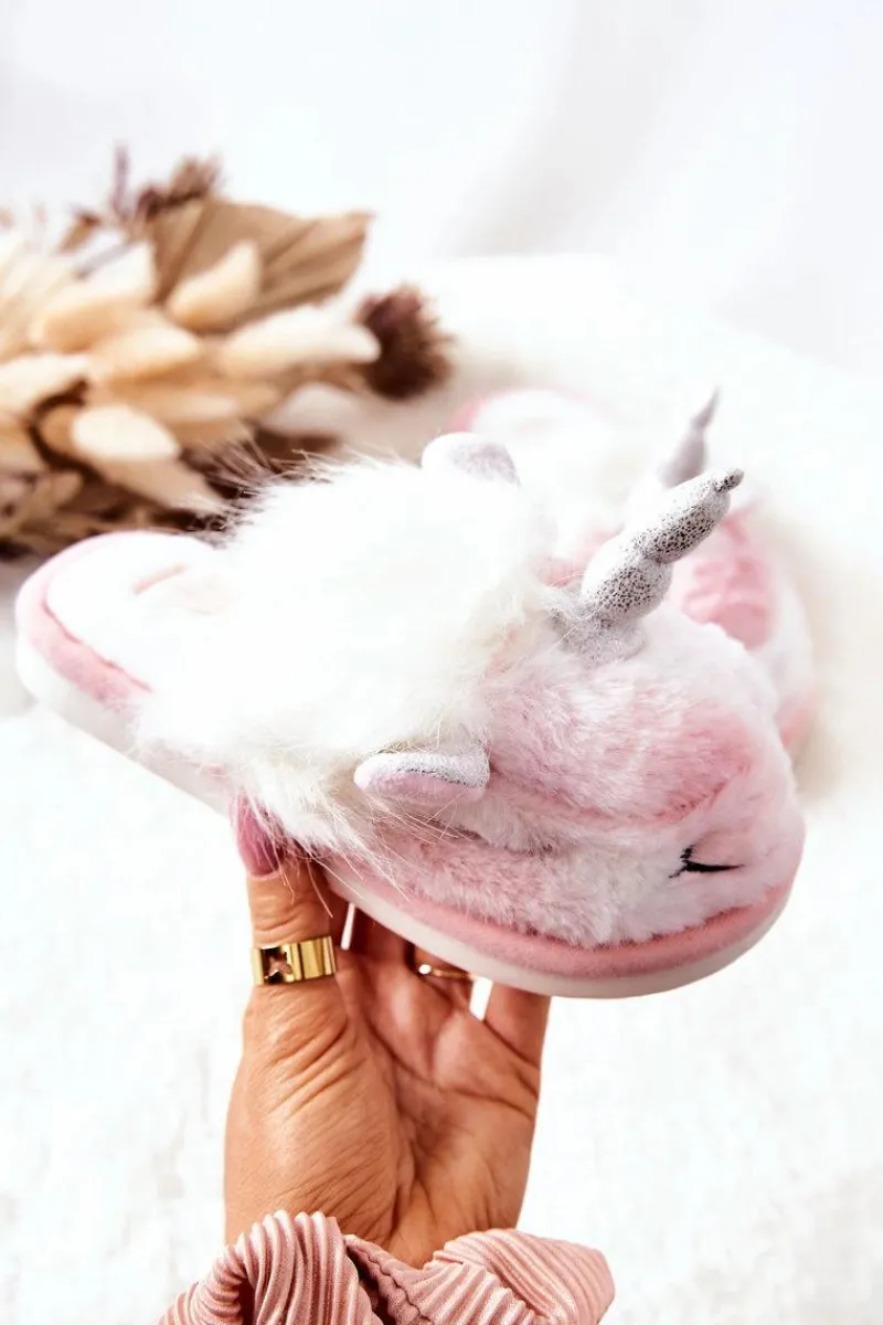 Boto Papcie Ocieplane Jednorożec Biało-Różowe Ronee