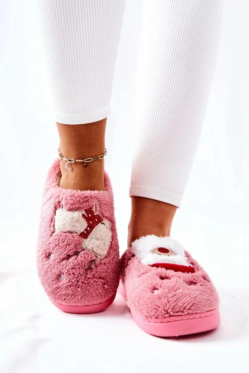 Outlet Boto Papcie Świąteczne Mikołaj I Renifer Różowe