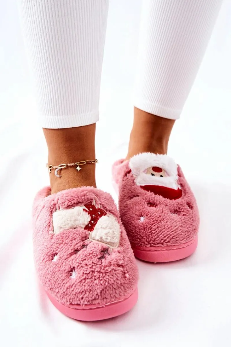 Outlet Boto Papcie Świąteczne Mikołaj I Renifer Różowe