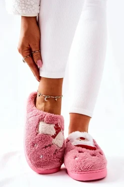 Outlet Boto Papcie Świąteczne Mikołaj I Renifer Różowe