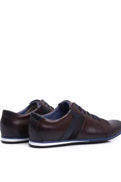 Sale Boto Półbuty Męskie Casual Skórzane Nikopol Brązowe 1721