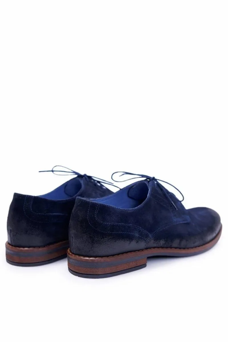 Półbuty Casual>Boto Półbuty Męskie Casual Skórzane Nikopol Granatowe Lajos