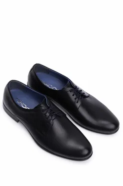 Discount Boto Półbuty Męskie Casual Skórzane Nikopol Czarne 1738