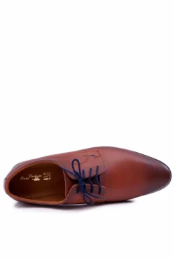 Online Boto Półbuty Męskie Eleganckie Skórzane Brązowe Menelaos