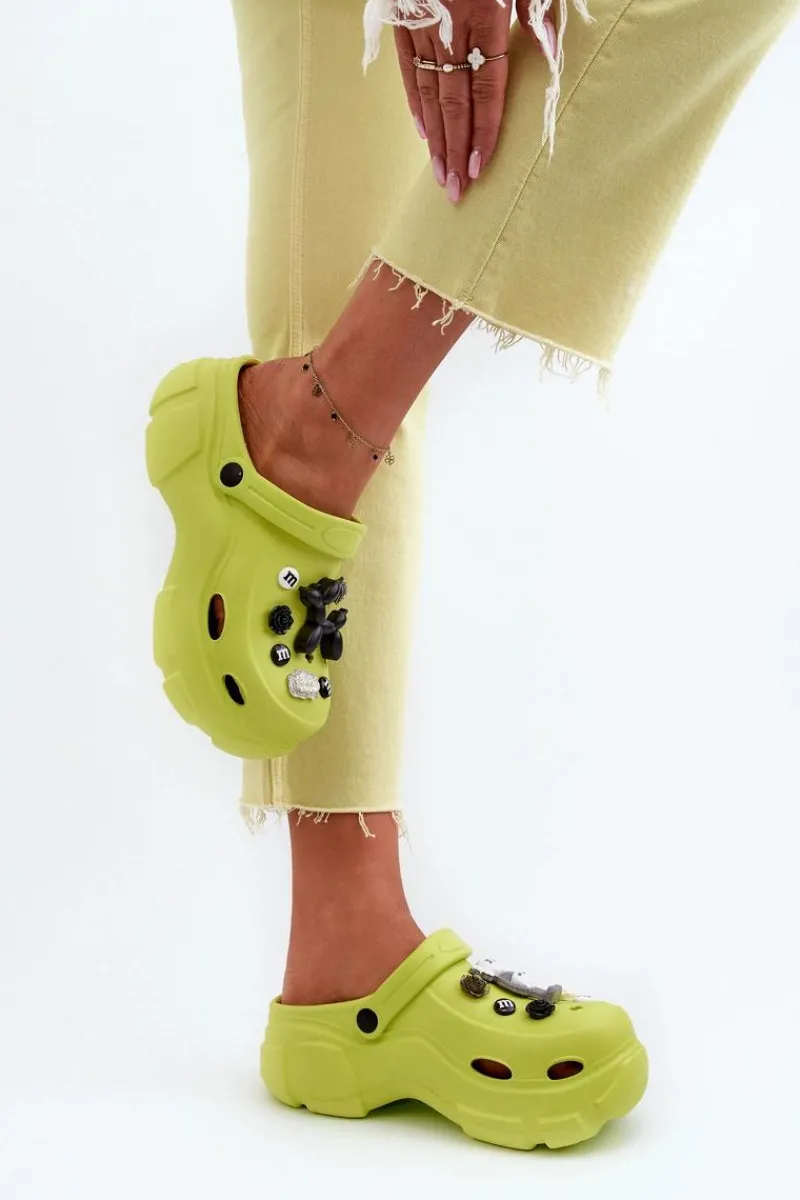 Online Piankowe Damskie Lekkie Klapki Na Masywnej Podeszwie Limonkowe Matirra Damskie Klapki Na Platformie|Klapki Damskie Klasyczne