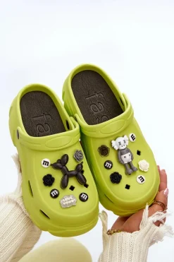 Online Piankowe Damskie Lekkie Klapki Na Masywnej Podeszwie Limonkowe Matirra Damskie Klapki Na Platformie|Klapki Damskie Klasyczne