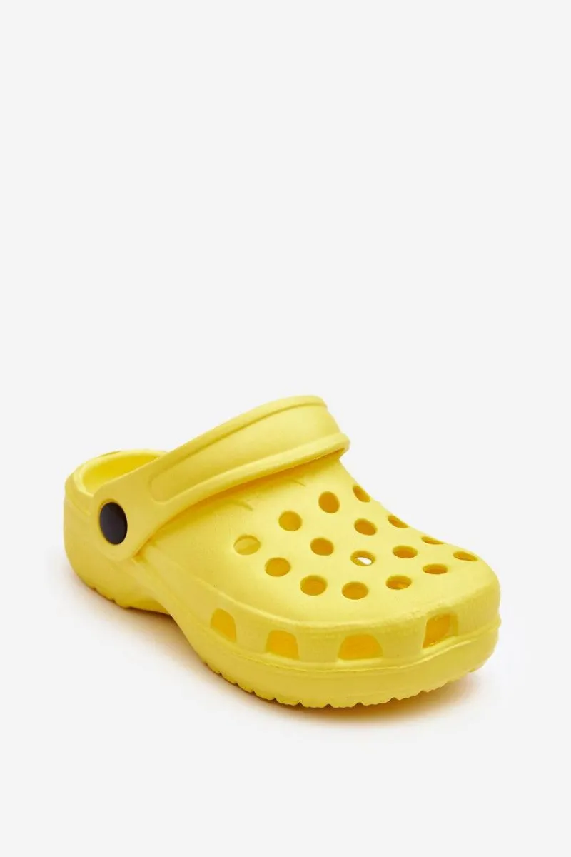 Hot Boto Piankowe Dziecięce Klapki Żółte Percy