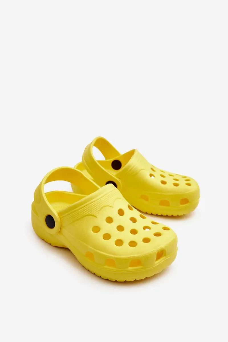 Hot Boto Piankowe Dziecięce Klapki Żółte Percy