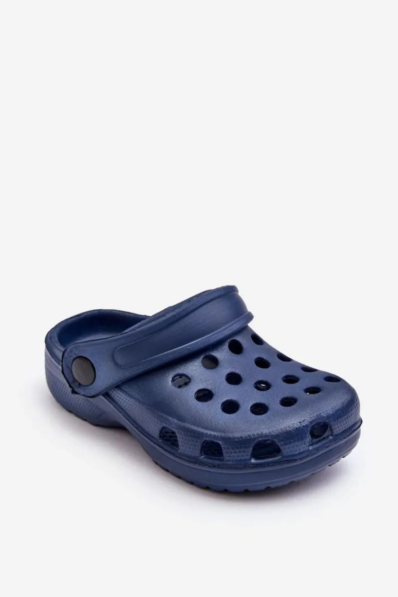 Best Piankowe Dziecięce Klapki Granatowe Percy Dzieci Chłopięce|Dziewczęce