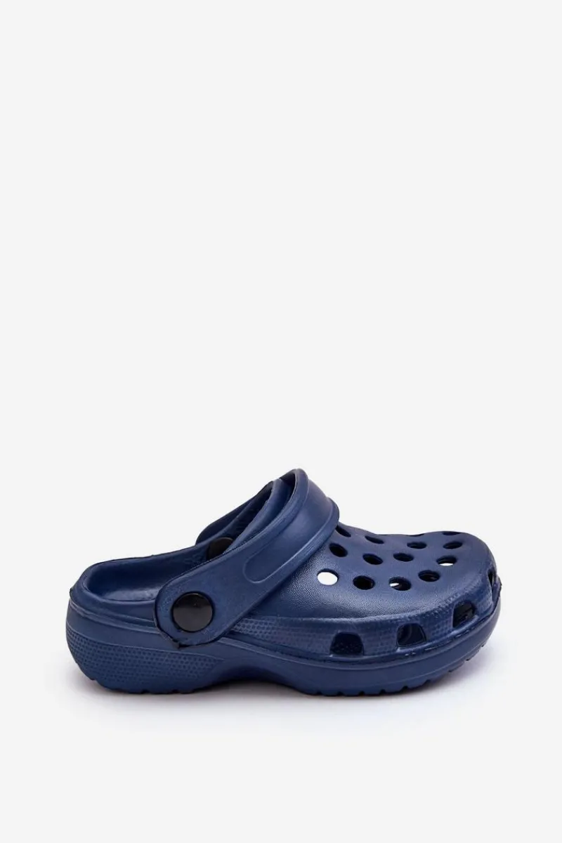 Best Piankowe Dziecięce Klapki Granatowe Percy Dzieci Chłopięce|Dziewczęce