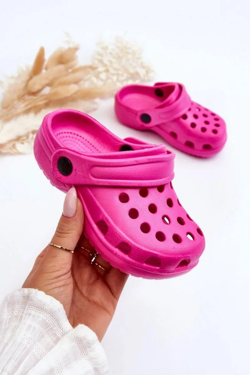 Chłopięce|Dziewczęce>Boto Piankowe Dziecięce Kroksy Klapki Różowe Percy