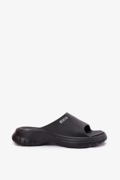 Big Star Shoes Piankowe Klapki Damskie Big Star RR274A577 Czarne Czarny