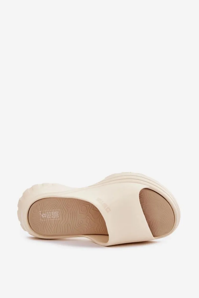 Online Piankowe Klapki Damskie Big Star RR274A579 Beżowe Damskie Klapki Damskie Big Star|Klapki Basenowe