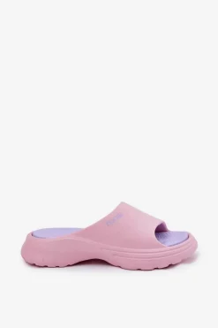 Hot Piankowe Klapki Damskie Big Star RR274A587 Różowe Damskie Klapki Damskie Big Star|Klapki Basenowe